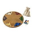 thumbnail image 4 of yotijay Chinese Checkers Strategy Family Board Game W/Storage Bag Family Board Games Wood Beads, 4 of 9