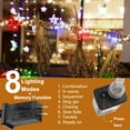 thumbnail image 7 of DYstyle 10M-100M 100-800LEDs IP67 Waterproof LED String Fairy Lights Memory Function 8 Modes for Holiday Party Outdoor Wall Wedding Christmas Decorations, 7 of 7