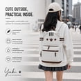 thumbnail image 7 of RVOV Cute Cat Ear Backpack for Women, Lightweight Kawaii Travel Daypack with Multi Pockets, Casual School Backpack , 12L Nylon Bag for Commute, 7 of 7
