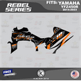 thumbnail image 2 of Kalair GFX Graphics Kit for Yamaha ATV YFZ450R Rebel Series, 2 of 5