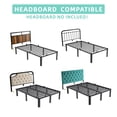 thumbnail image 4 of Fowroa 14 inch Twin Size Bed Frame Metal Platform with Underbed Storage No Box Spring Needed Easy Assembly, 4 of 8