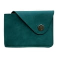 thumbnail image 1 of Cartera tarjetero, pequeño estuche regalo para hombres y mujeres, estilo vintage, compacto, piel sintética. Verde, 1 of 8