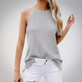 thumbnail image 2 of Yuzhih Women's Summer Sweater Tank Tops Casual Baggy Crew Neck Sleeveless Tshirts 2024 Trendy Soft Comfy Tops, 2 of 4