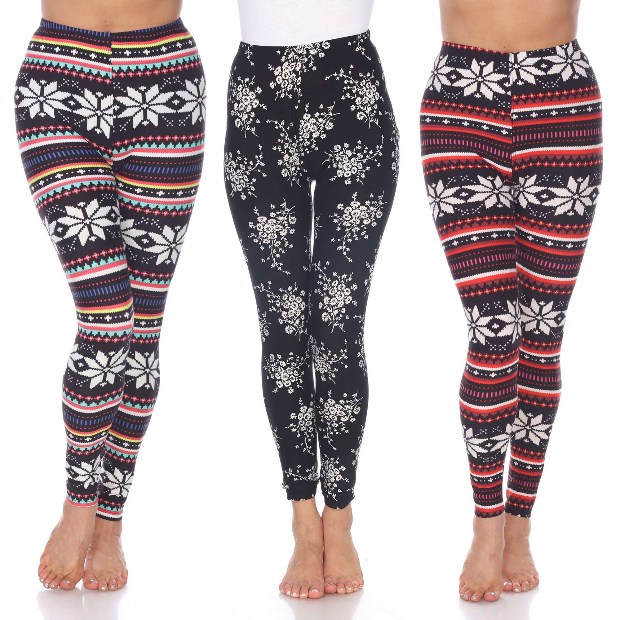 Women's 3 Pack of Printed Leggings - image 3