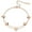 Rosegold, variant on Gold Butterfly Charm Bracelet for Women, Stainless Steel Dainty Link Chain Wristband Jewelry for Daily Wear or Party