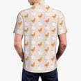 thumbnail image 3 of Balery Funny Chicken Printed Men’s Short Sleeve Polo Shirt, Midweight Men's Shirt,Golf Polo shirts -X-Large, 3 of 8