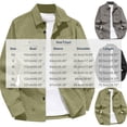 thumbnail image 3 of Mens Lightweight Jackets Cameland Men's Spring Solid Color Long Sleeve Shirt Jacket Button Closure Multi Pocket Black S, 3 of 5