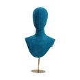 thumbnail image 1 of DOMELAY Mannequin Tête Autoportant Polyvalent Présentoir de Chapeau de Mode Mannequin Tête Vert, 1 of 9