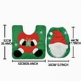 thumbnail image 5 of Shoreew Santa Toilet Seat Cover 2-Piece Christmas Bathroom Set Santa Claus Toilet Seat Cover And Mat Set for New Year Indoor Bathroom Decor, 5 of 7