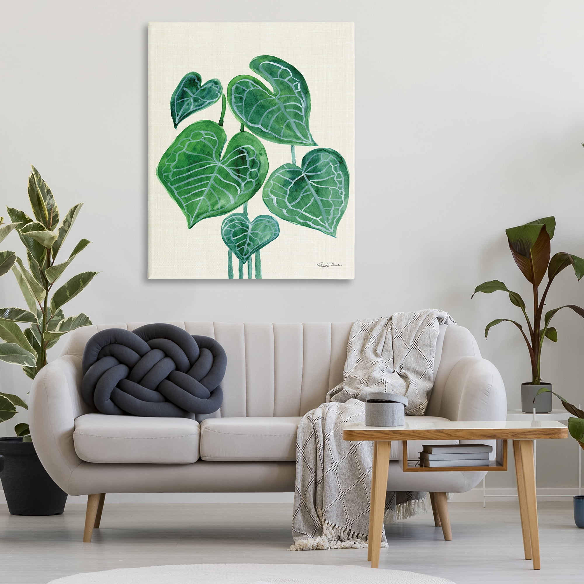 Stupell Industries Tropical Leaf Bundle Botanical & Floral Painting Gallery Wrapped Canvas Art Print Wall Art, 36 x 48