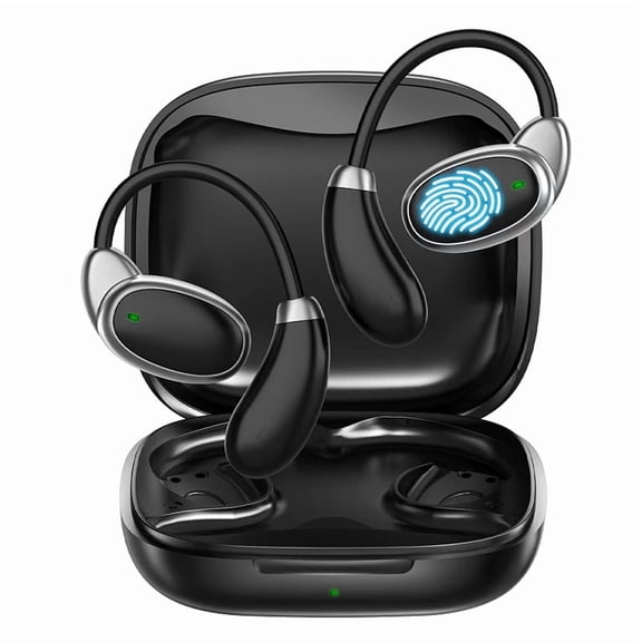 V18 Language Translator Earbuds 150 Languages High Accuracy AI Wireless Instant Translator Device BT Earphones Black