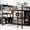 Black, variant on Black Metal Queen Loft Bed with Wardrobe | Store Everyday Clothes Conveniently