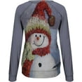 thumbnail image 4 of GHSDFBB Chandails de Noël pour Femmes Mode Loisirs Imprimé Graphique Manches Longues Hauts Mignons Chandail en Molleton Col Rond Cadeau de Noël, 4 of 5