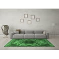 thumbnail image 3 of Ahgly Company Indoor Round Oriental Emerald Green Industrial Area Rugs, 5' Round, 3 of 4