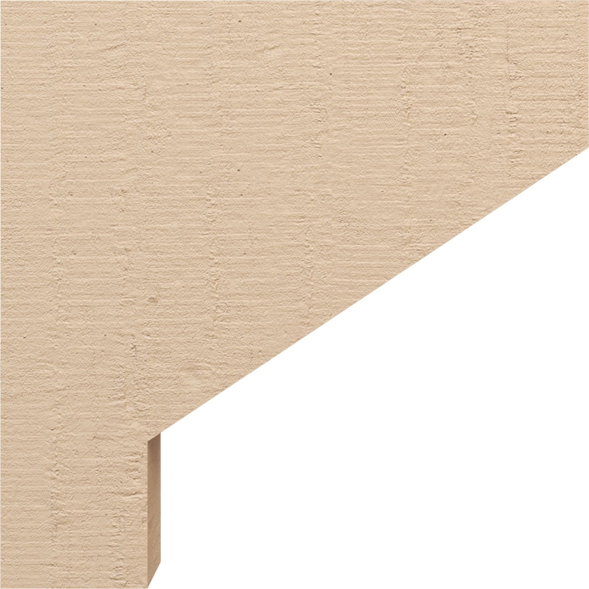 5"W x 20"D x 20"H Thin Clemmons Rough Cedar Woodgrain TimberThane Corbel, Primed Tan