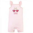 thumbnail image 5 of Hudson Baby Infant Girl Cotton Rompers, Hello Summer, 12-18 Months, 5 of 5
