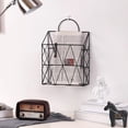 thumbnail image 1 of CHICHUMID Magazine Racks Iron Wall Organizer Display Black 1Pcs, 1 of 8