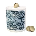 thumbnail image 3 of Diamond Piggy Bank, Diamonds Backdrop Carbon Atoms in Cubic Structure Superlative Physical Objects Art, Ceramic Coin Bank Money Box for Cash Saving, 3.6" X 3.2", Grey Dark, by Ambesonne, 3 of 4