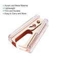 thumbnail image 4 of Extractor de Grapas Uxcell Cuerpo Acrílico Mandíbulas de Metal Removedores de Grapas para Oficina y Hogar, Oro Rosa, 4 of 6