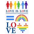 thumbnail image 2 of 1PC Love Rainbow Painting Stencil 11.7x8.3 inch Equality Love Drawing Painting Stencils Templates, 2 of 9