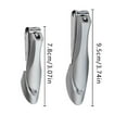 thumbnail image 2 of Stainless Steel Nail Set Heavy Duty Toenail Cutter Manicure Pedicure Tool Grooming Kit for Thick Nails, 2 of 3