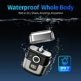 thumbnail image 3 of FDDAI Electric Razor for Men Rechargeable – Compact Foil Shaver with 8000RPM Motor, IPX7 Waterproof, USB C Cordless Beard Trimmer – Portable Mini Electric Shaver for Travel, Face & Head, 3 of 8
