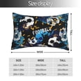 thumbnail image 4 of Kll Football Pillow Covers Envelope Closure,Super Soft And Cozy Fuzzy Fleece Pillow Case Cover 20"X30", 4 of 9