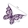 thumbnail image 6 of Splihome 3D Butterfly Wall Decor, 24 Pcs Removable Wall Sticker, Vintage Pattern Hollow Butterflys Wall Decals for Party Decoration Wedding Decor DIY Gift (Purple), 6 of 10