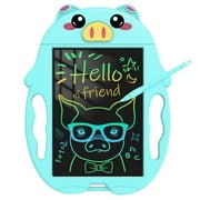 LCD Drawing Table Toddler Toys, 10 Inch Writing Tablet Drawing Pad for Kids, Colorful Electronic Magnetic Drawing Board for Toddlers 1-3, Kids Pigs Writing Board Toys for 2 3 4 Year Old Boys Gifts