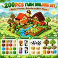 thumbnail image 3 of HXFOU Magnetic Blocks Farm Set, 200PCS STEM Magnetic Building Cubes Blocks Toy for Kids Ages 3+, 3 of 10