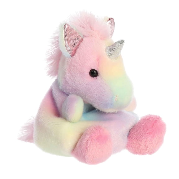 Aurora® Adorable Palm Pals™ Sorbet Unicorn™ Stuffed Animal - Pocket-Sized Play - Collectable Fun - Rainbow 5 Inches