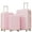 Light Pink, variant on 3 Piece Luggage Set Hardside Spinner Suitcase with TSA Lock 20" 24" 28" Available