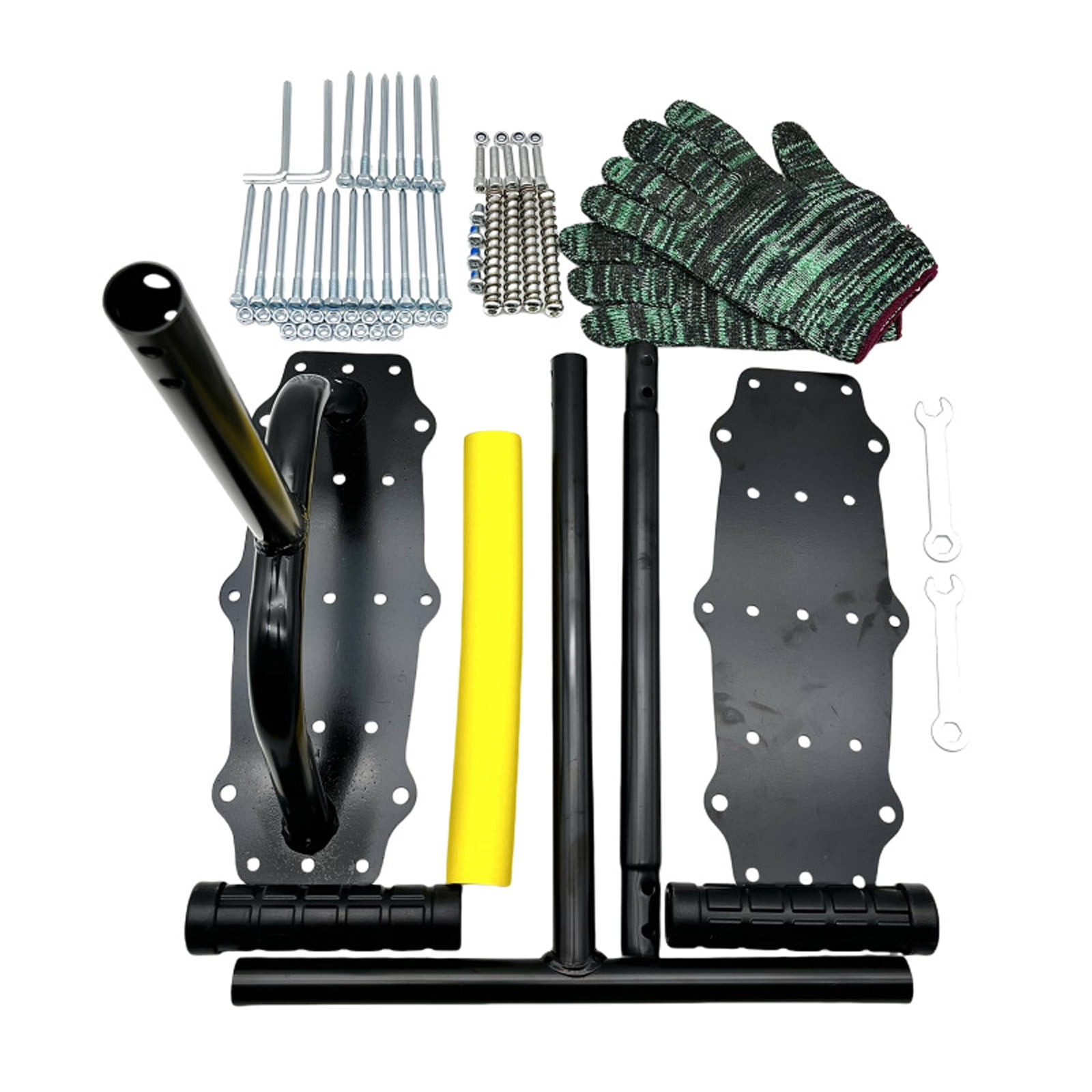 Lawn Aerator Tool, Spring-Loaded Soil Aerator with Auto-Reset, 18 Steel Spikes, Heavy-Duty Carbon Steel, Ergonomic T-Handle for Lawn, Yard and Garden