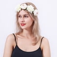 thumbnail image 5 of Rose Garland Seaside Photo Garland Hairband Headwear Floral Beach Wedding Hair Accessory for Women Girls, 5 of 8