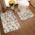thumbnail image 2 of Yiaed Squirrels and Trees Print Bathroom Mat Set 2 Pieces Mat Anti-Skid Pad Ultra Soft and Absorbent Bathroom Bath Mat Contour Bath Rugs for Toilet Base, 2 of 6