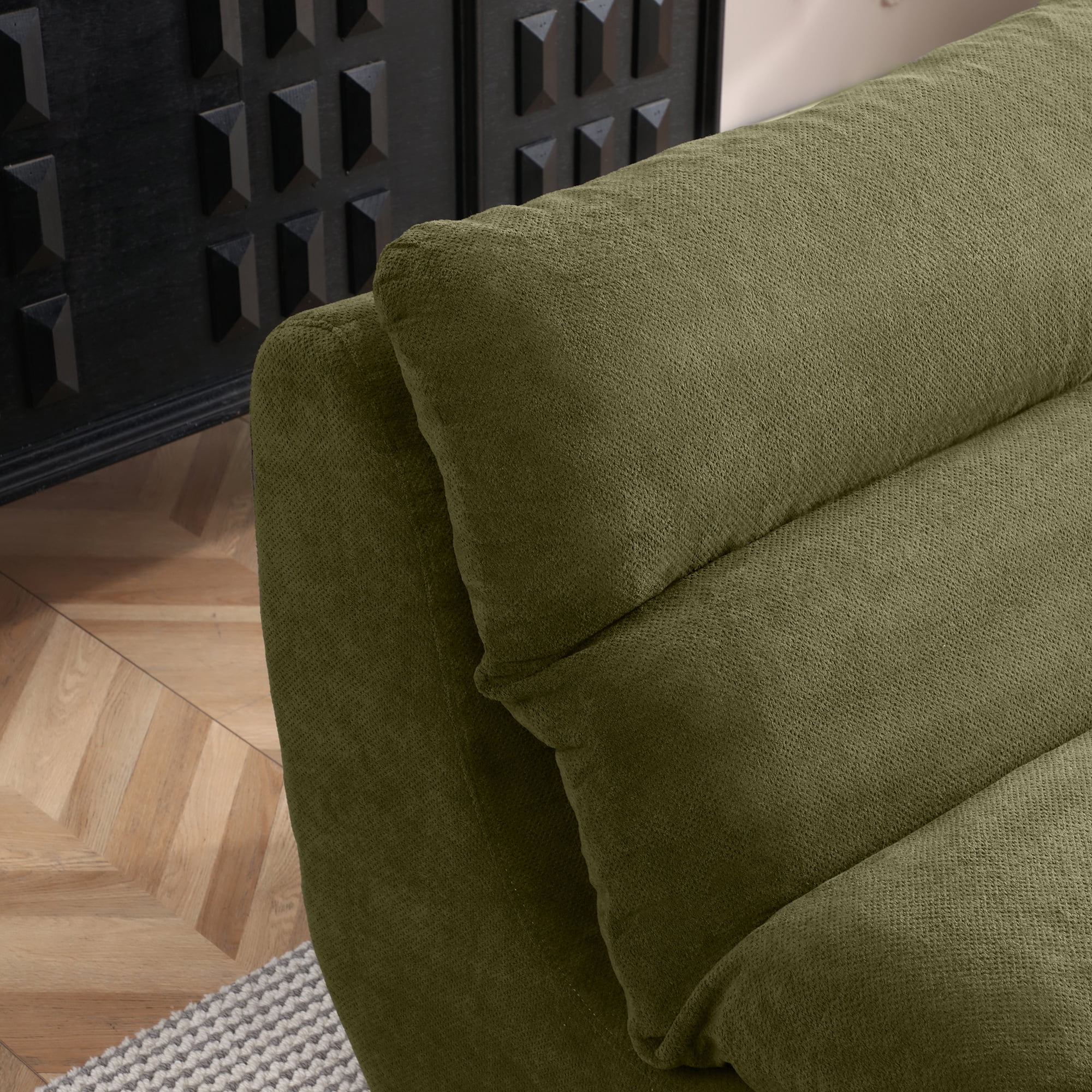 32" Bean Bag Chair & Ottoman, Tufted Lazy Sofa for Adults