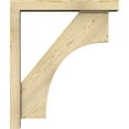 thumbnail image 3 of Ekena Millwork 4"W x 22"D x 26"H Westlake Block Rough Sawn Bracket w/ Offset Brace, Douglas Fir, 3 of 25