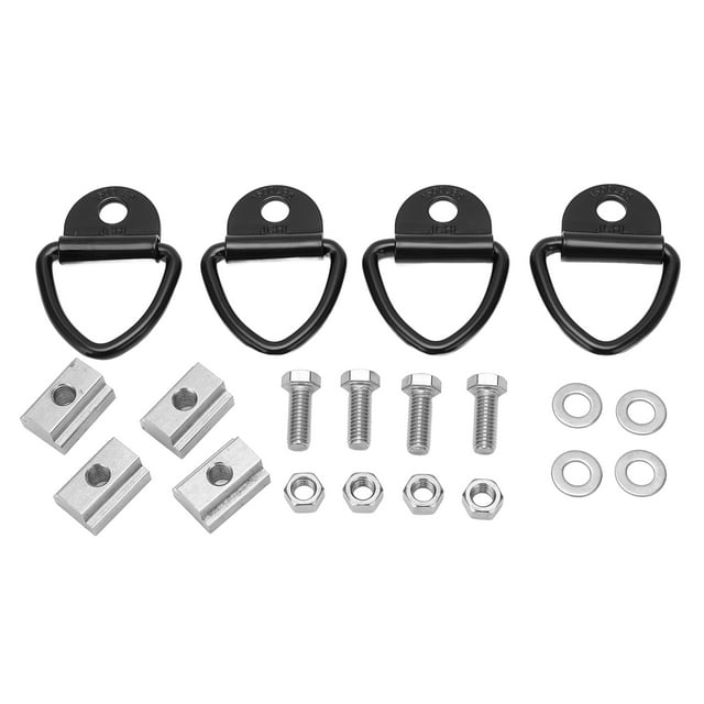 T Slot Nuts,4 Set 3/8in‑16 Thread T Slot Nut Set Trailer D Ring Power Packed Performance