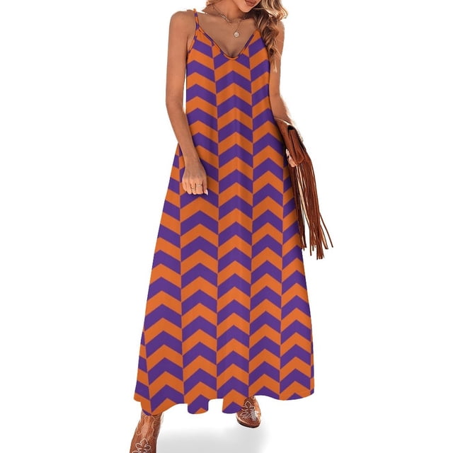 Nueva Carolina del Sur - Vestido sin mangas Chevron Ropa de mujer Vestidos de noche Vestidos de mujer para ocasiones oficiales