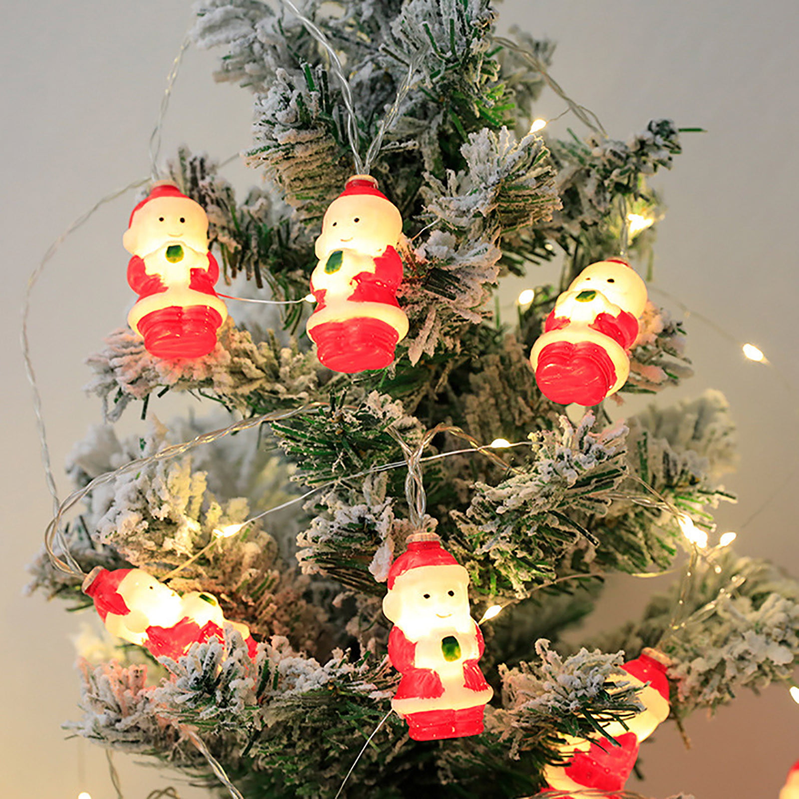 New LEDs Snowman Santa String Lamp Fairy Light Christmas Tree Party Yard Decor 