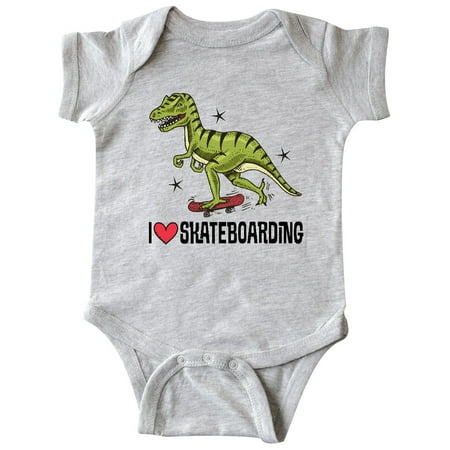 

Inktastic Skateboarding Dinosaur Gift Baby Boy or Baby Girl Bodysuit
