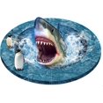 thumbnail image 1 of 1 Uds. Pegatinas estereoscópicas 3d a través de la pared, pegatinas de tiburones marinos, póster de pared con personalidad creativa, papel tapiz autoadhesivo de 60x60cm, 1 of 5