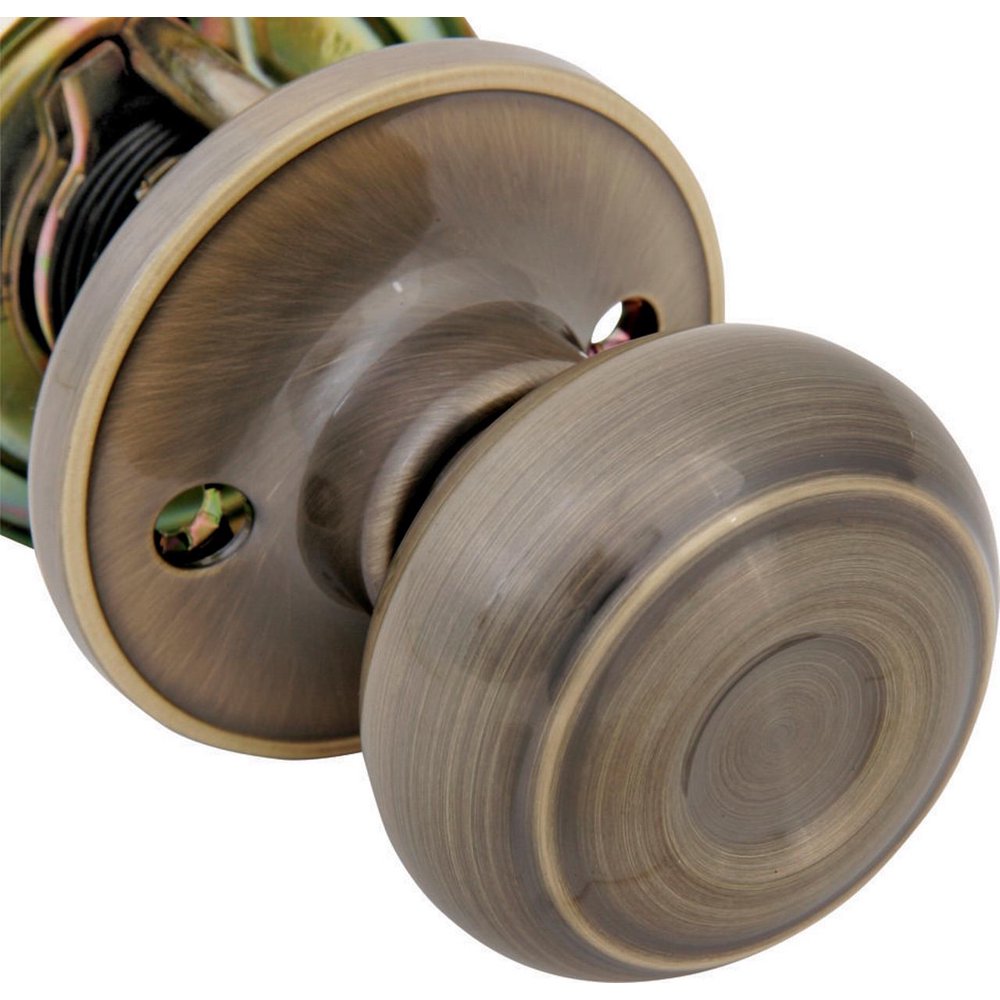 ProSource 6Way Adjustable Dummy Door Knob, Antique Brass