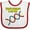 White and Red, variant on Inktastic Awesome Dna Boys or Girls Baby Bib