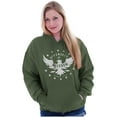 thumbnail image 3 of Defender Freedom Patriotic Eagle Hoodie Sweatshirt Women Men Brisco Brands M, 3 of 6
