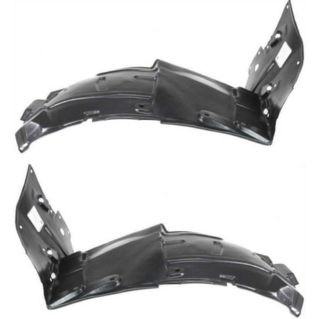 Driver Passenger Side Fender - Parts N Go 2003-2007 G35 Coupe Fender Liner Pair Front Driver & Passenger Side Left/Right Hand - IN1250106, 63844-AM800