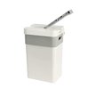 thumbnail image 4 of Creative Bath Manual Trash Compactor, 6.16 gallons, White, 4 of 6