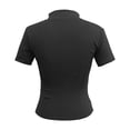 thumbnail image 5 of HJYCHN Womens Jacket Fitness Jacket Slim Fit Casual Short Sleeve Sports Jacket Yoga Top Breathable Athletic Outerwear Womens Winter Coats Black S, 5 of 5