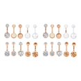 thumbnail image 2 of Guardoinrt 10PCS Lot Labret Tongue Barbells Jewelry Eyebrow Mix Rose Gold 2Set, 2 of 6