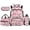 Deer Pink Bow, variant on XYZCANDO Bow Duck Camo 4Pcs School Backpack Set with Portable Lunch Bag Multifunctional Pencil Case Water Bottle Bag Carrier for Elementary Middle School Boys